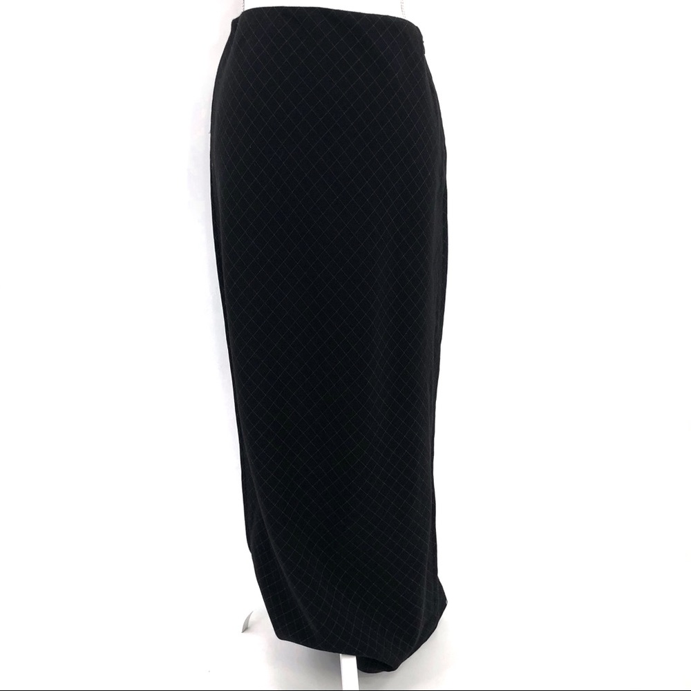 Ralph Lauren Runway Skirt Purple Label Black Sz 8